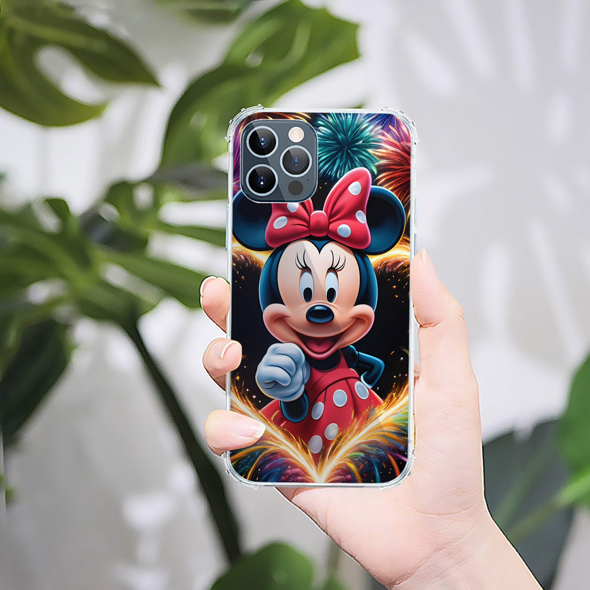 （画像用） ミッキーマウス Mickey Mouse 【iPhone 12シリーズ対応】透明スマホケース（クリアソフトケース）